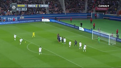 le superbe but sur coup-franc de Hervé Bazile pour arracher le match nul face au Paris SG