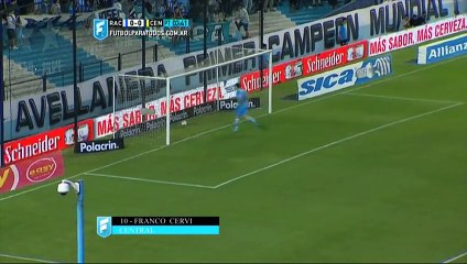 Gol de Franco Cervi. Racing 0-1 Rosario Central