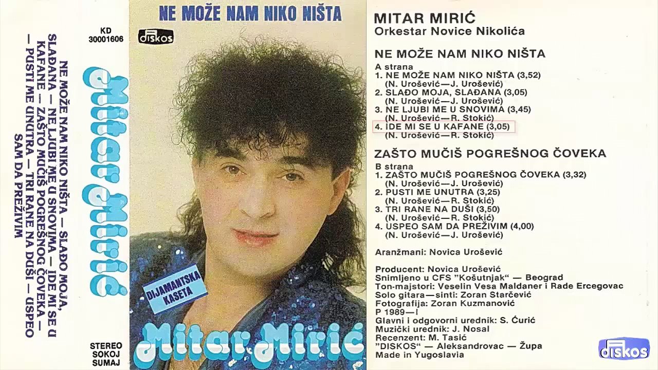 Mitar Miric - Ne moze nam niko nista - (Audio 1989) - CEO ALBUM - video  Dailymotion