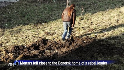 Shelling hits central Donetsk ahead of Ukraine ceasefire