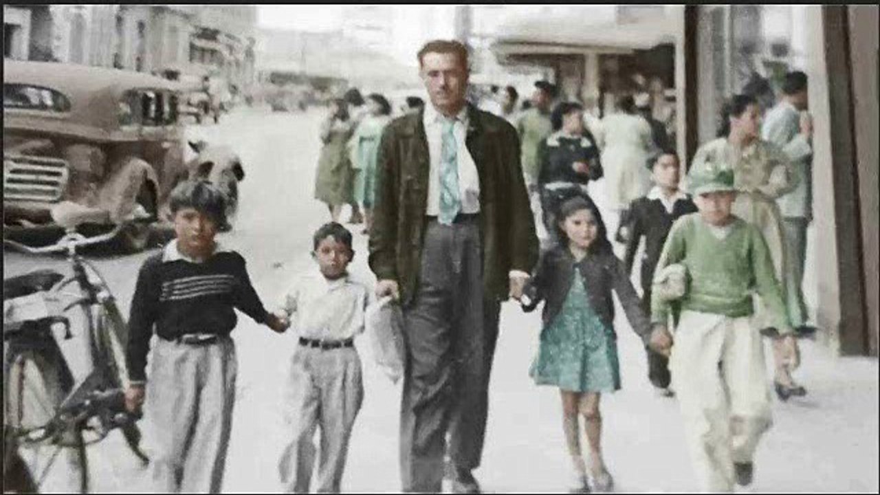 Colorisation of a street photograph