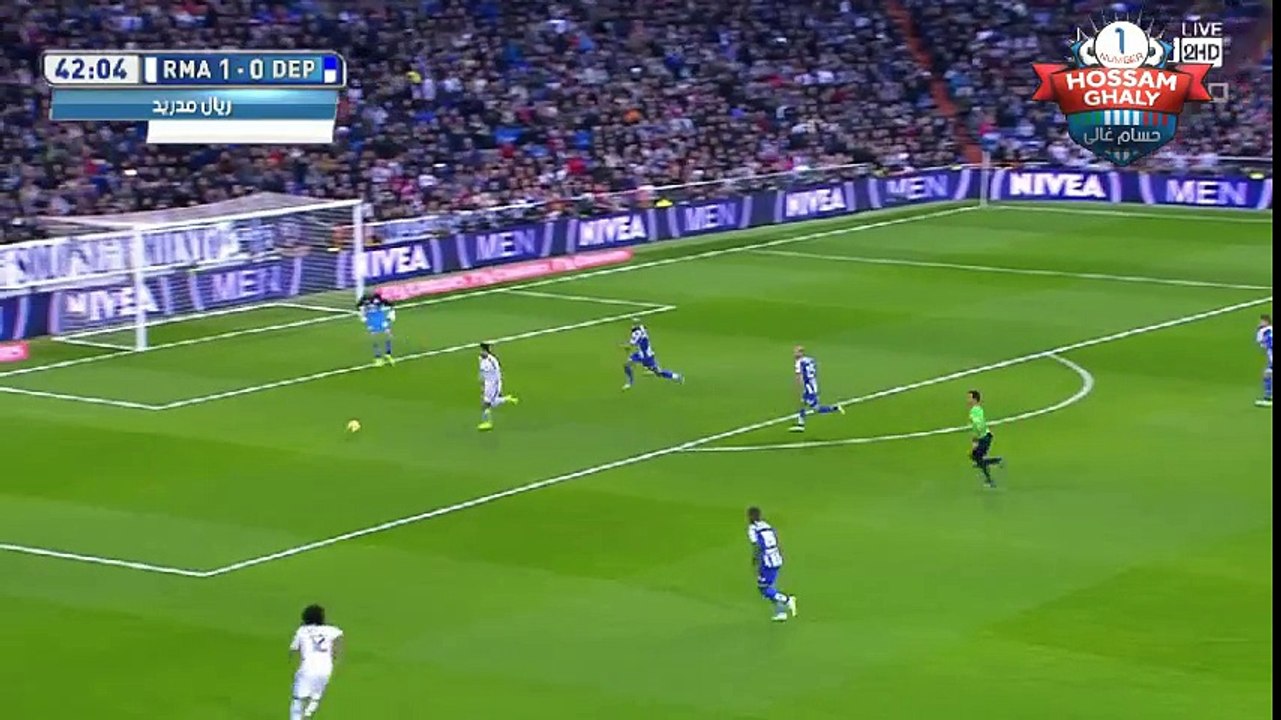 ترقيصه رونالدو للاعب ديبورتيفو لاكورونا "كوبري"