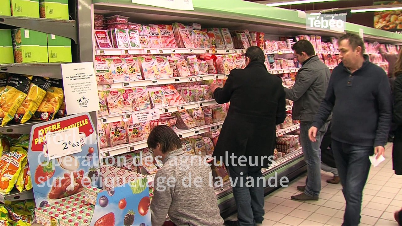 Morlaix. Opération des agriculteurs sur l’étiquetage de la viande