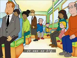 Caillou Grandpa's friend with subtitles