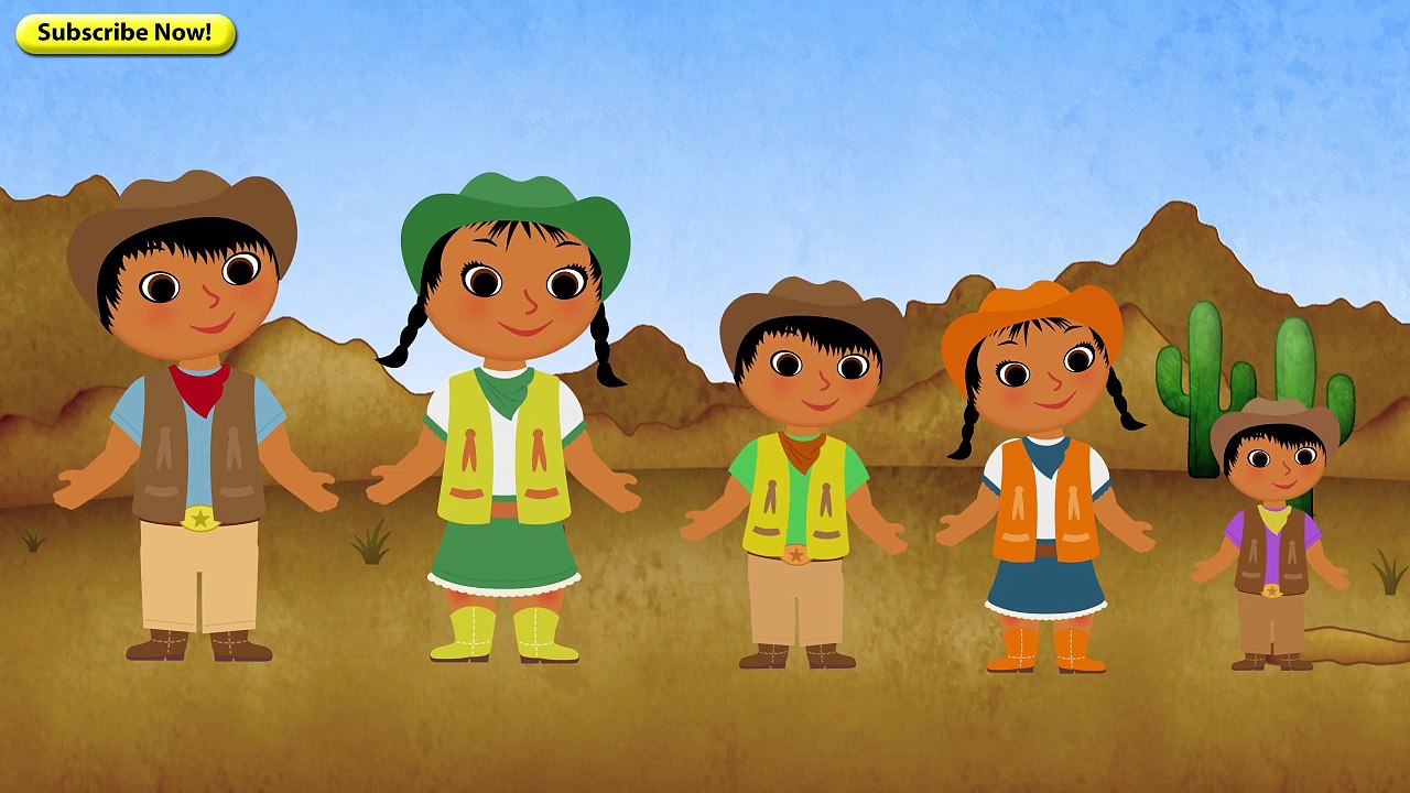 Finger Family Song - COWBOYS & COWGIRLS - Daddy Finger Nursery Rhyme Song