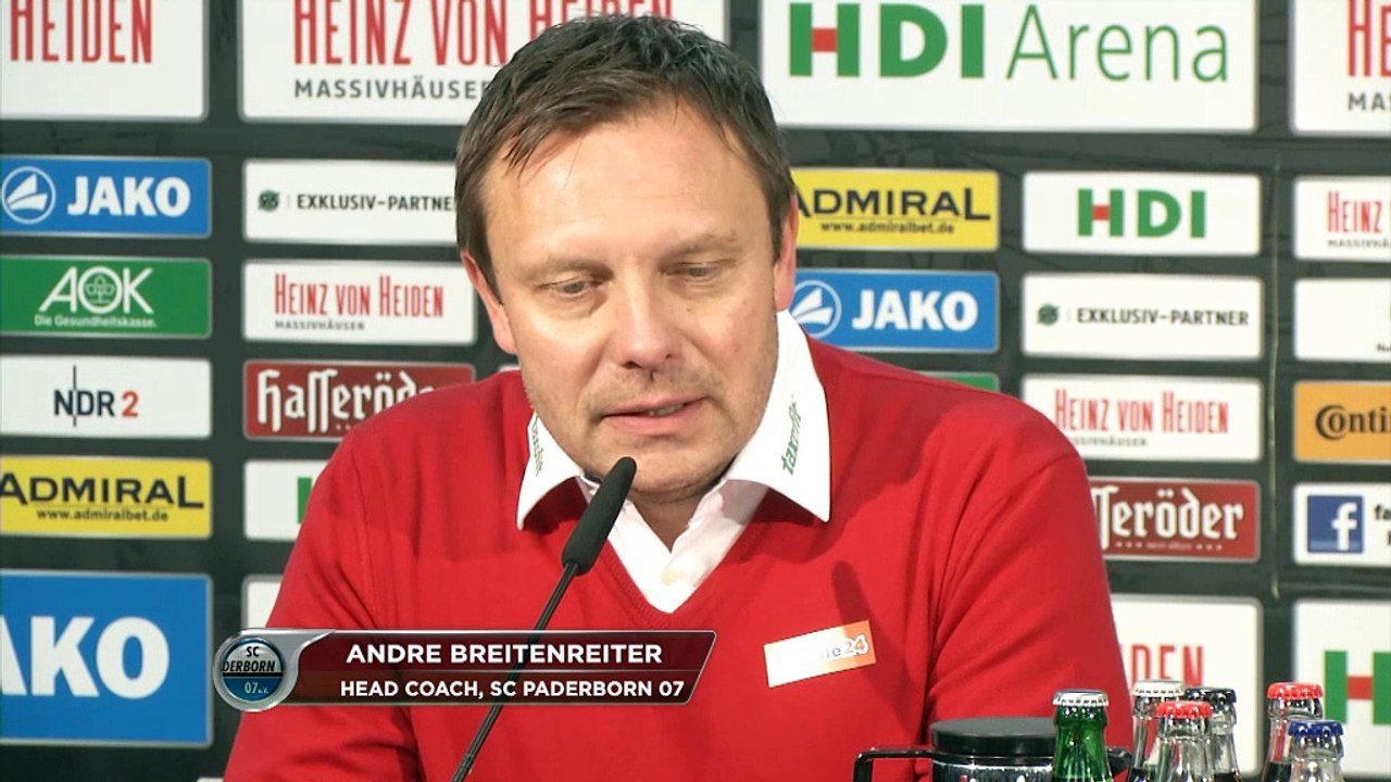 Breitenreiter: 'Wollten den Bock umstoßen'