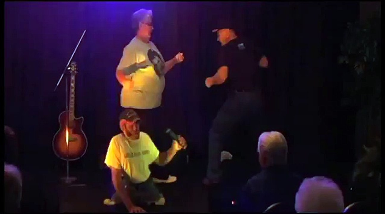 Danny Frasier Little Elvis sings Suspicious Minds Henry Tallent dances at Elvis Day in Sheffield