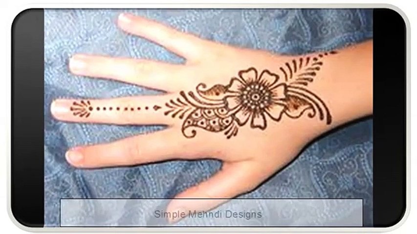 Simple Mehndi Designs Video Dailymotion