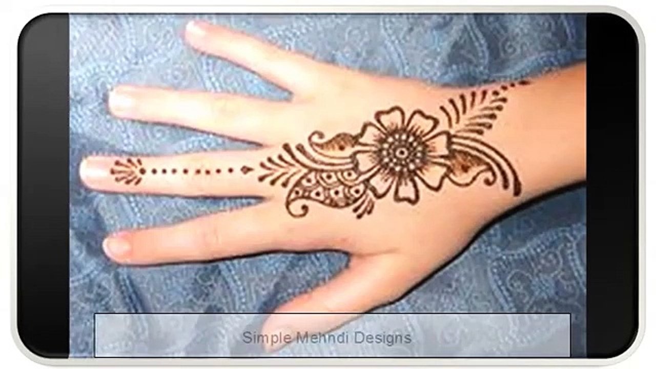 Simple Mehndi Designs Video Dailymotion