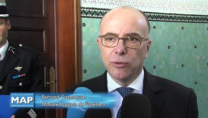 Le ministre français de l'Intérieur salue le rôle joué par le Maroc pour l'instauration de la paix dans le monde et la lutte contre le terrorisme