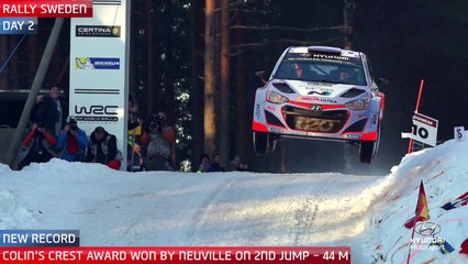 Salto de Thierry Neuville y record en el Conlin`s Crest