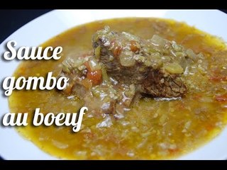 Recette Sauce gombo au boeuf