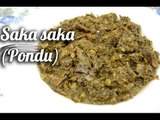 saka saka/ Pondu à la morue fumée(Congo)