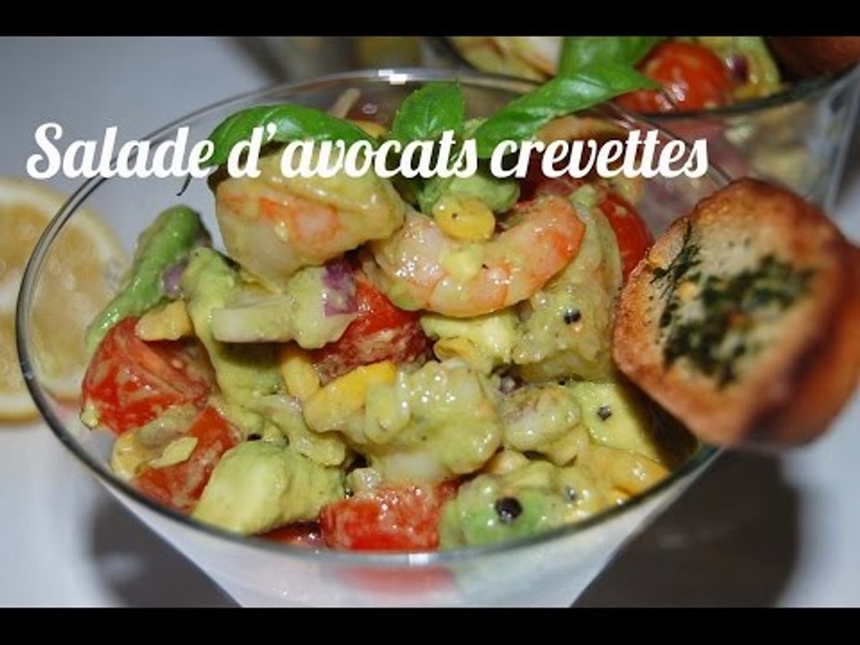 Recette Salade d'avocats aux crevettes