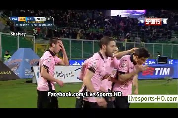 GOAL Rigoni - Palermo 3-0 Napoli (Serie A) HD  14.02.2015