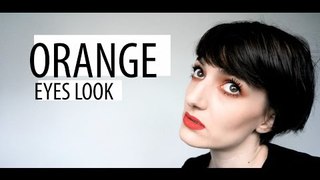 Orange Eyes Makeup Look