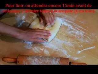 Recette de la pâte feuilletée