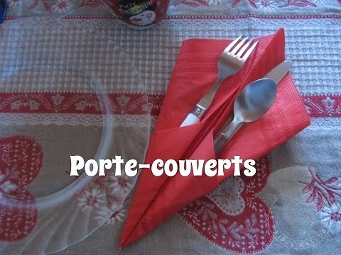 Pliage porte couverts