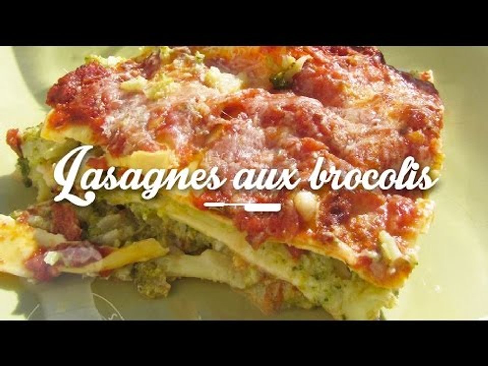 Recette des Lasagnes aux brocolis et au bleu