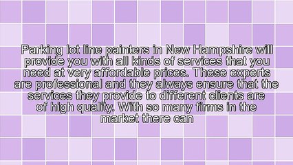 Services Offered By Parking Lot Line Painters In New Hampshire