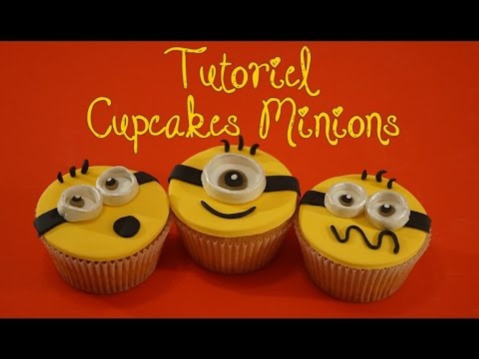 Cake design : Tutoriel cupcakes Minions pâte à sucre / Despicable Me