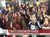 Türkiye Özgecan için ayakta binlerce kişi Taksim'de şiddet mağdurları için yürüdü