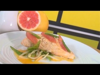 Download Video: Recette de Pavés de saumon pochés au pamplemousse - 750 Grammes