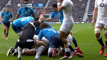 Six-try England romp past italy