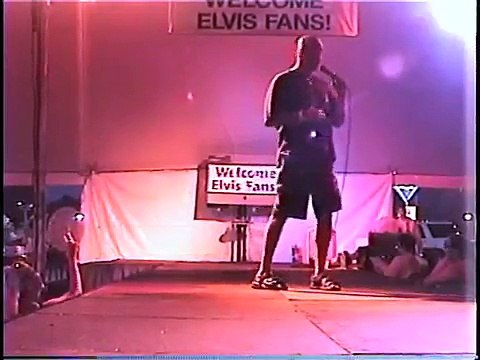 Barry Gee sings Never Gonna Fall in Love Again at Elvis Week video