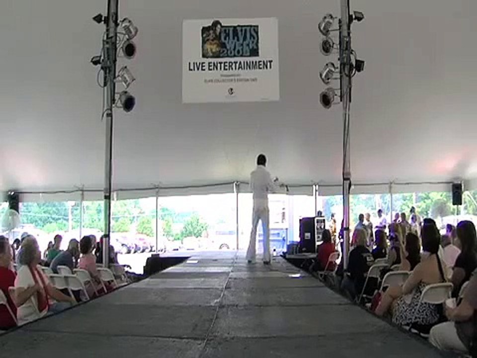 Brad Latham sings My Way at Elvis Week Elvis Tribute Artist video