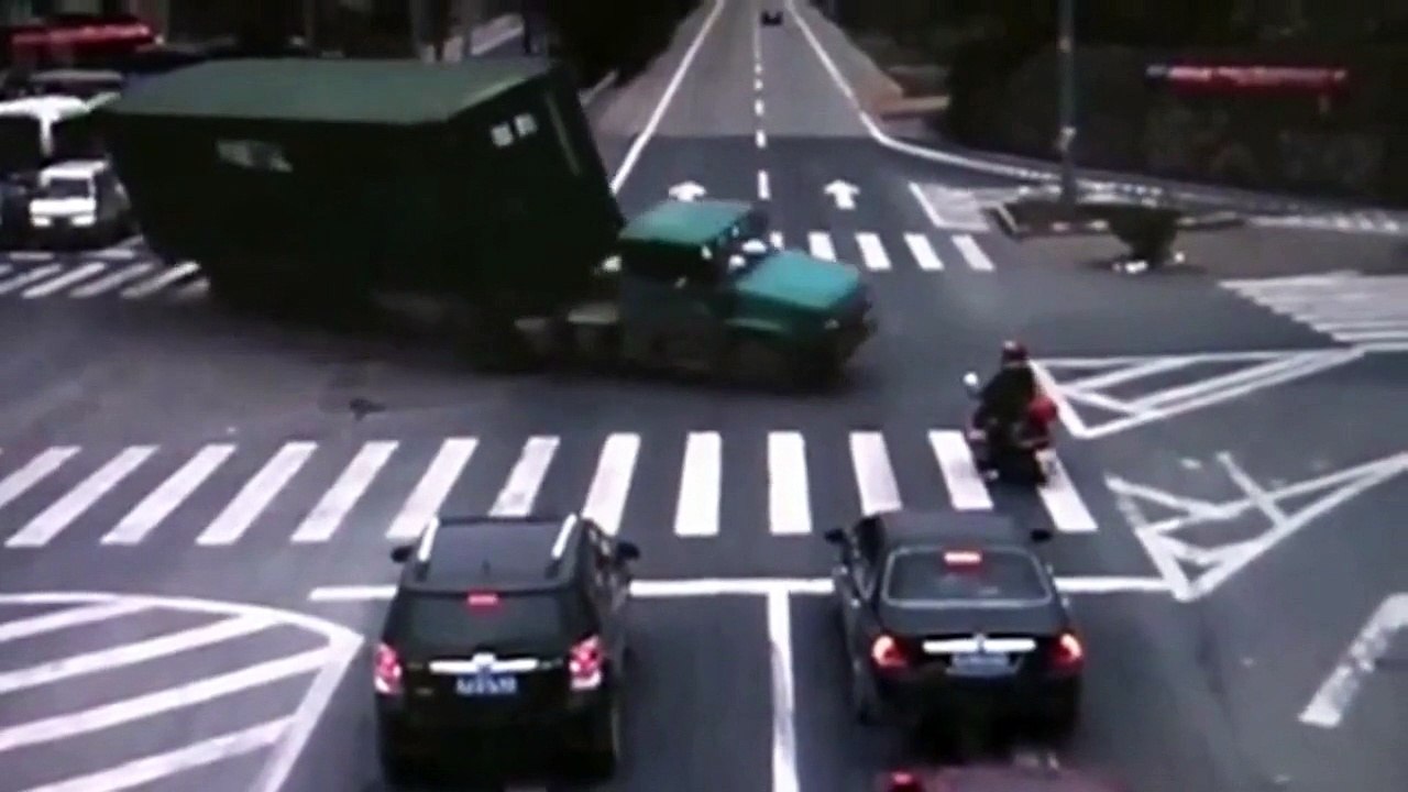 Luckiest Scooter Driver Ever