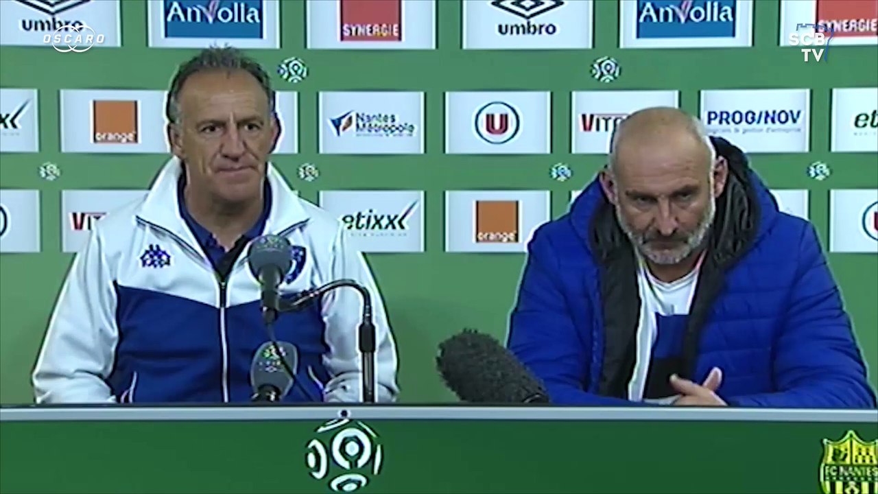 Nantes 0-2 Bastia : Conf. d'après-match de G. Printant et F. Ciccolini