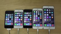 iPhone 6 Plus vs. iPhone 6 vs. iPhone 5S vs. iPhone 5 vs. iPhone 4S iOS 8.2 Beta 4 - Benchmark Test