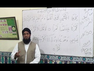 Dars-e-Quran by Professor Abdul Ghafoor Najam:Surah Kaaf (Ayat No. 33-34)