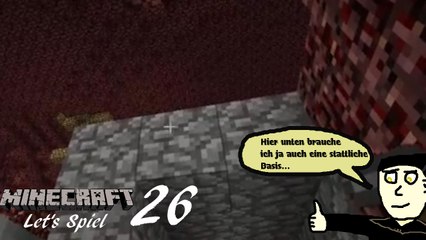 Minecraft "Let's Spiel" (Let's Play) 26: Die Nehterburg wird angefangen