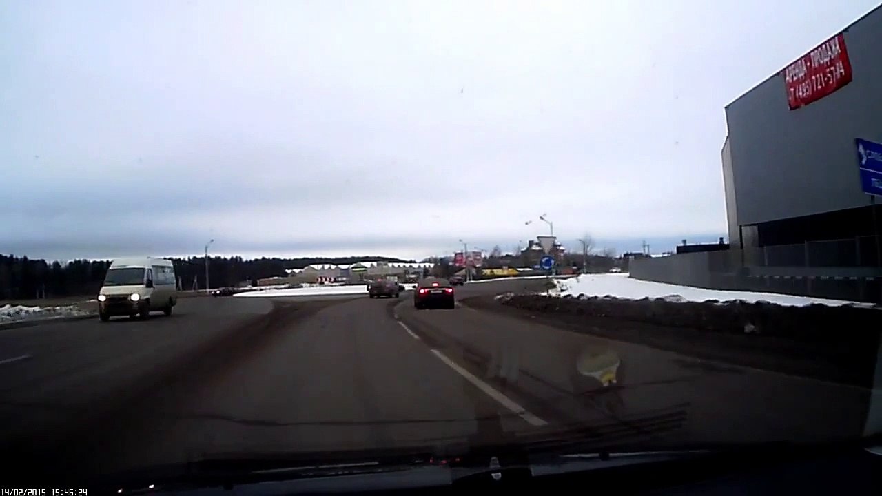 Догнали Тойоту - ДТП Павловская слобода 14.02.2015