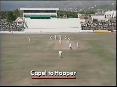 Carl Hooper plays the cover drive, no other in world cricket plays it better