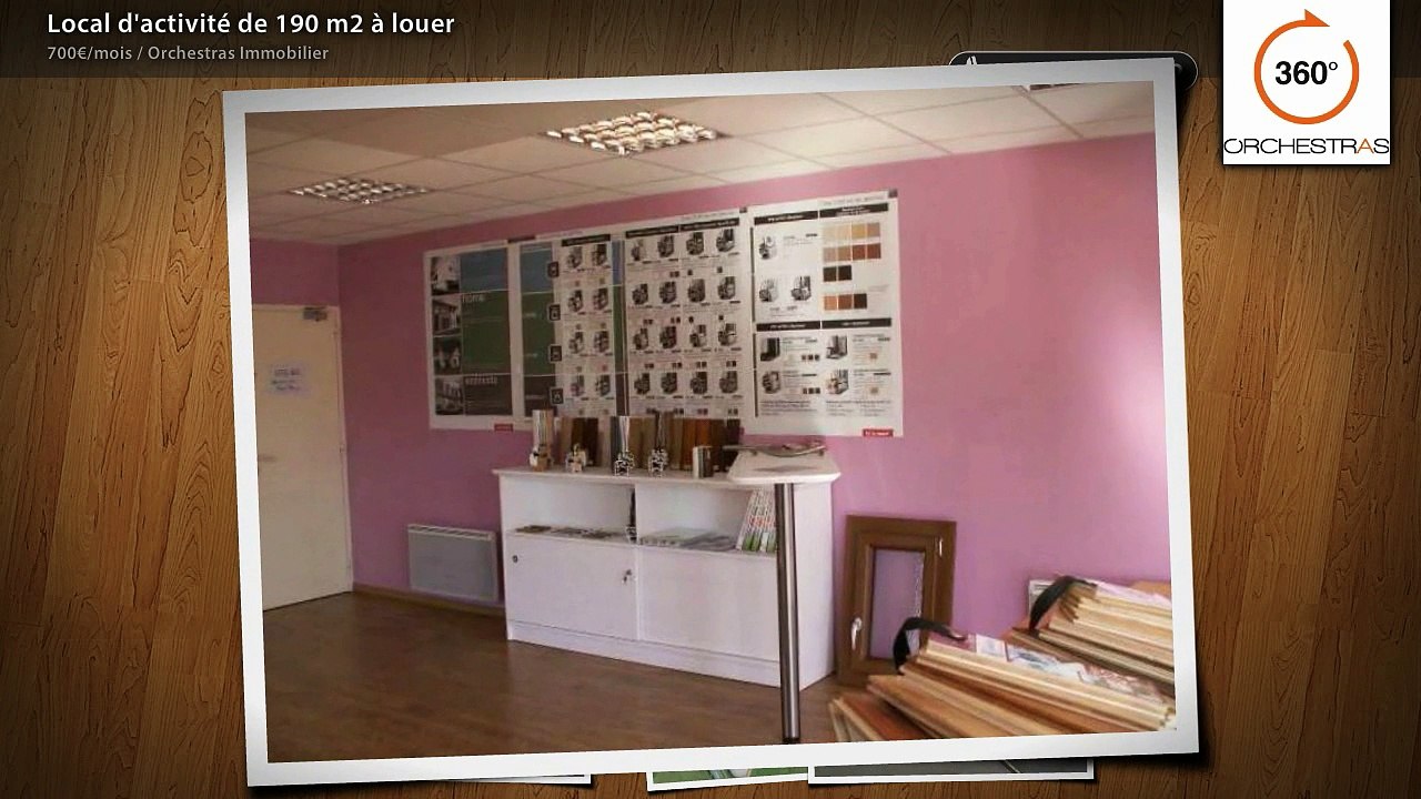 Local d'activité de 190 m2 à louer