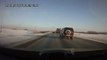 SUV Car Loses Wheel on Highway - У джипа отлетело колесо на обгоне !