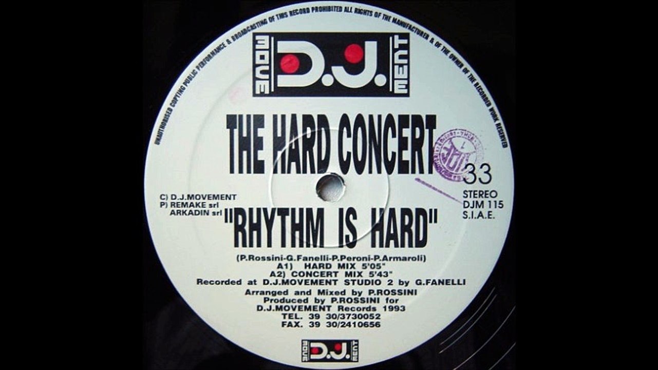 The Hard Concert - Rhythm Is Hard (Concert Mix) (A2)