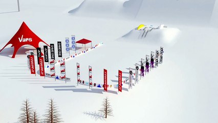 Visite en 3D du slopestyle du SFR à Vars