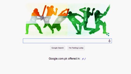2015 Cricket World Cup Google doodle portrays India vs Pakistan high-octane clash!