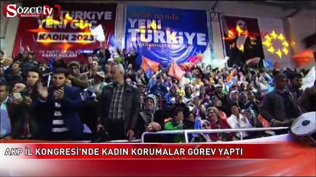 AKP İl Kadın Kongresi'nde kadın korumalar görev yaptı