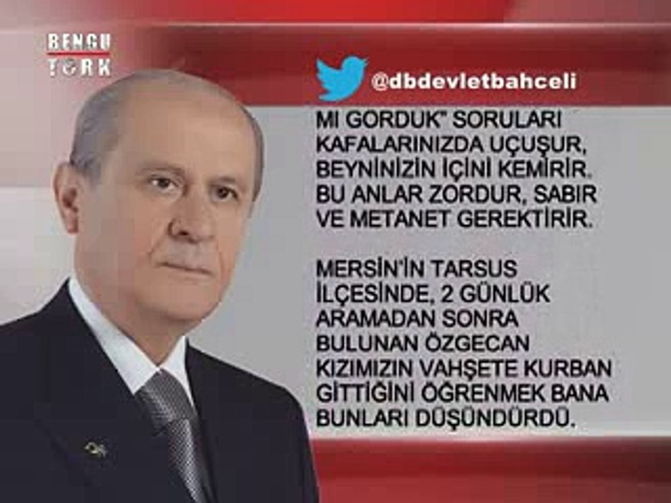 DEVLET BAHÇELİ'DEN AÇIKLAMA - 15.02.2015