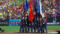 Incredible flyover by F-15 fighter jets at USA Sevens