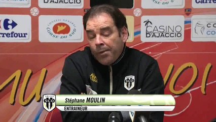 Gazélec Ajaccio 1-0 Angers SCO : les réactions de T. Laurey & S. Moulin