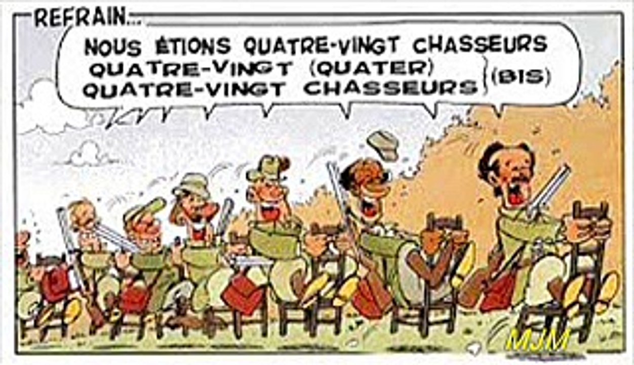 quatre-vingts chasseurs --- Chansons populaires