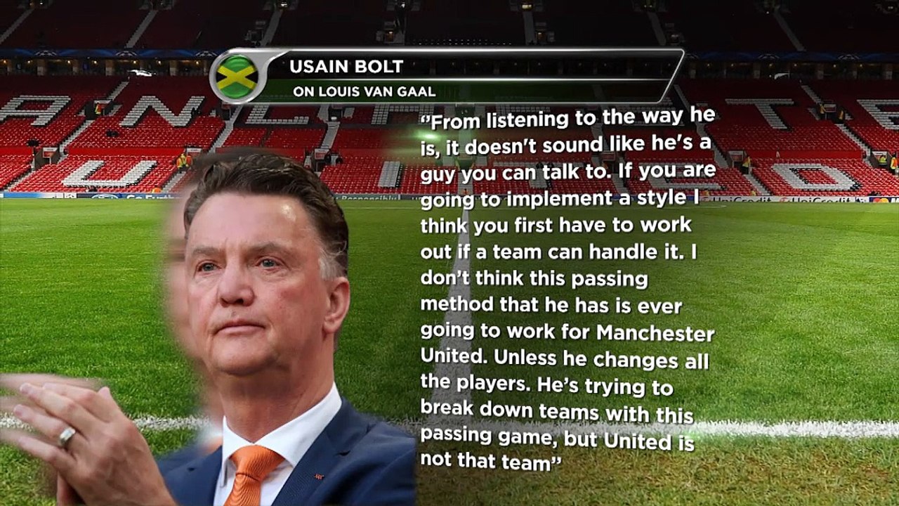 Usain Bolt giftet gegen van Gaal