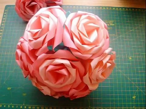 Оригами роза из бумаги простые цветы своими руками Origami rose 1