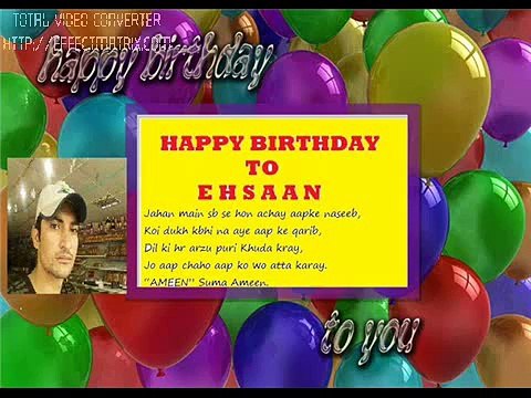 RJ Ehsaan Birthday........Special Thanks for Wishing Me